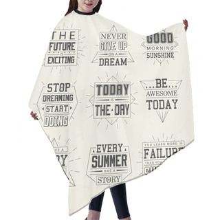 Personality  Life Quotes Set Hair Cutting Cape