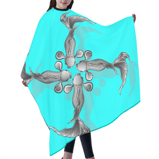 Personality  4 Fishes Cross Hair Cutting Cape