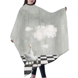 Personality  Clouds And Ducks In A Surreal Room Hair Cutting Cape