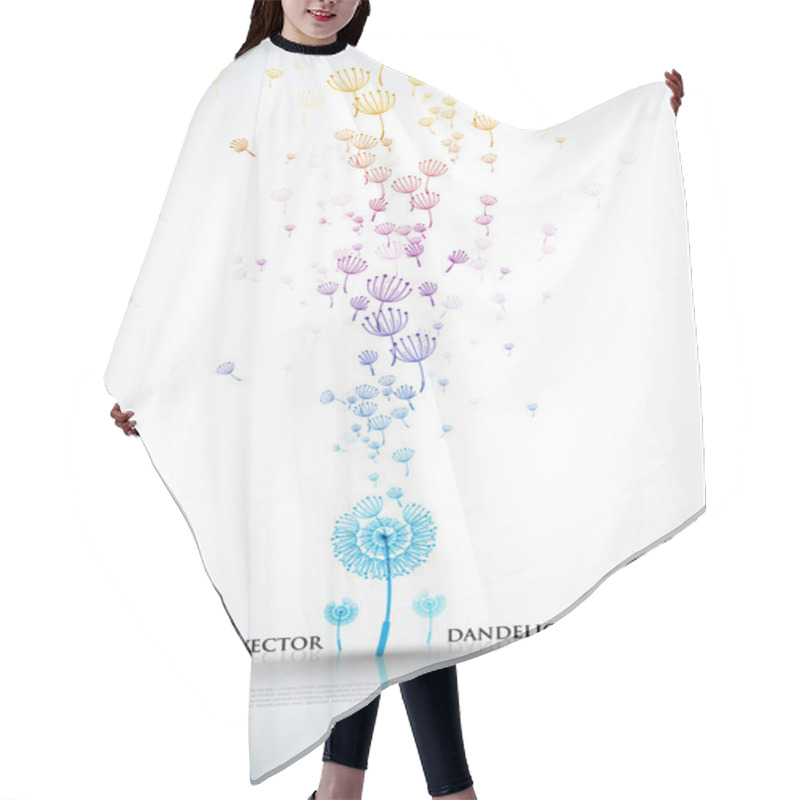 Personality  Elegant Dandelion Design hair cutting cape