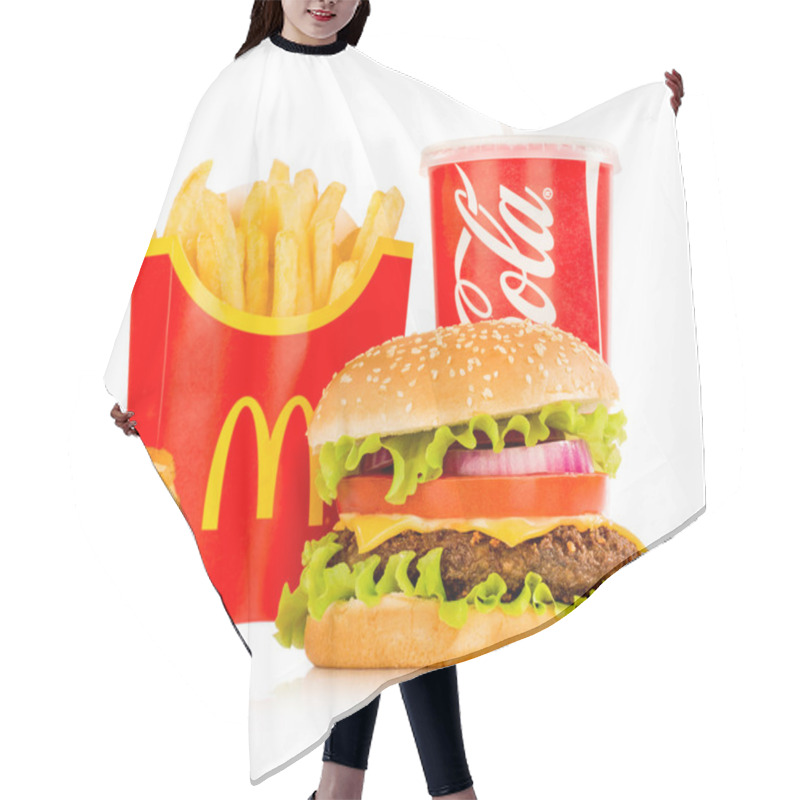 Personality  McDonald's Food. Hair Cutting Cape