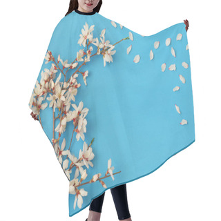 Personality  Image Of Spring White Cherry Blossoms Tree Hair Cutting Cape