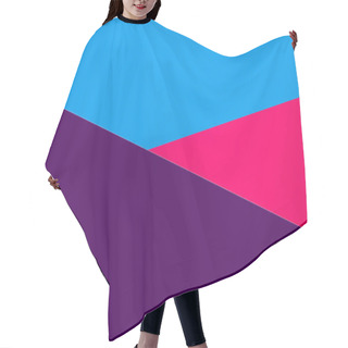 Personality  Abstract Blue, Purple And Pink Geometric Background With Copy Space Hair Cutting Cape