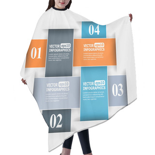 Personality  Abstract Paper Infografics Hair Cutting Cape