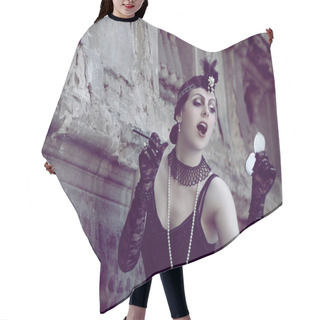 Personality  Retro Woman 1920s - 1930s Hair Cutting Cape