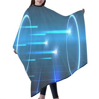 Personality  Fantastic Background With Space Portal Into Another Dimension. Q Hair Cutting Cape