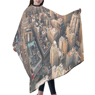 Personality  New York City Street Aerial View Hair Cutting Cape