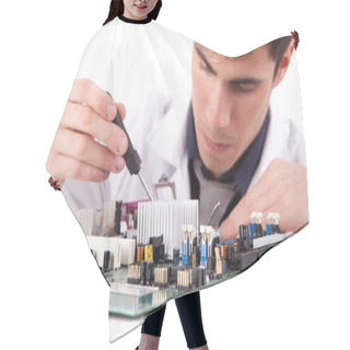 Personality  Computer Engineer Hair Cutting Cape