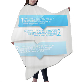 Personality  Numbered Banners. Vector Design Hair Cutting Cape