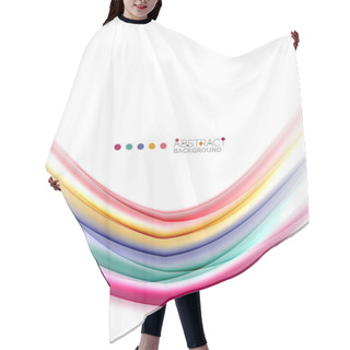 Personality  Colorful Blurred Stripes, Abstract Background Hair Cutting Cape