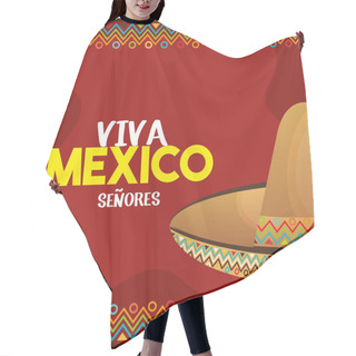 Personality  Viva Mexico Poster Icon Hair Cutting Cape