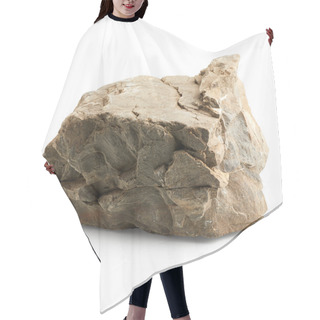 Personality  Boulder Stone Isolated On White Background Hair Cutting Cape