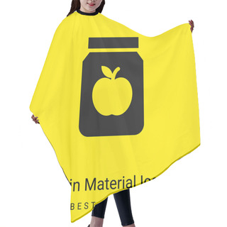 Personality  Apple Jam Minimal Bright Yellow Material Icon Hair Cutting Cape