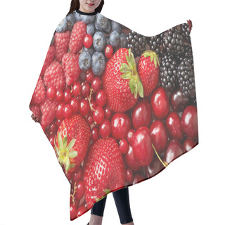 Personality  Various Berries Background Hair Cutting Cape