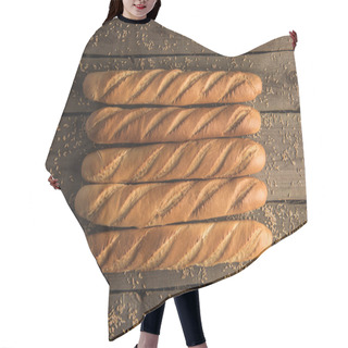 Personality  Baguettes And Grains On Table Hair Cutting Cape