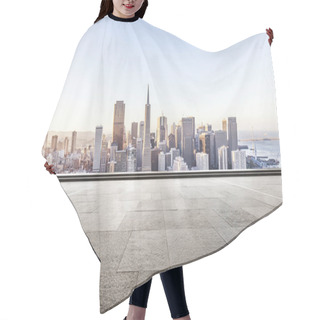 Personality  Empty Floor With Cityscape Of San Francisco Hair Cutting Cape
