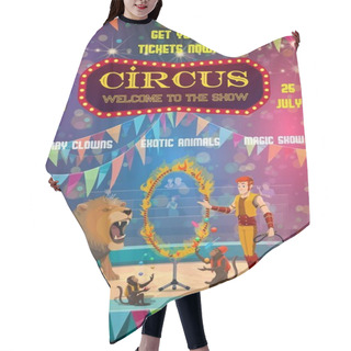 Personality  Big Top Circus Show, Animals Tamer And Jugglers Hair Cutting Cape