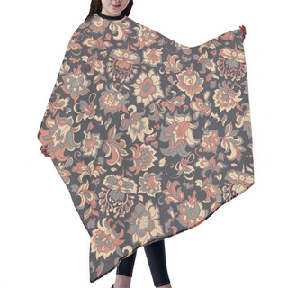 Personality  Flowers Seamless Pattern Hair Cutting Cape