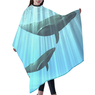 Personality  Whales In Water Hair Cutting Cape