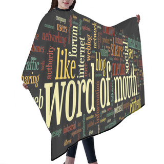 Personality  Word Of Mouth In Word Tag Cloud Hair Cutting Cape