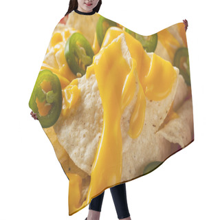 Personality  Homemade Nachos With Cheddar Cheese Hair Cutting Cape