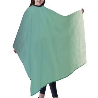 Personality  Creative Prismatic Background With Green Poly Pattern Hair Cutting Cape