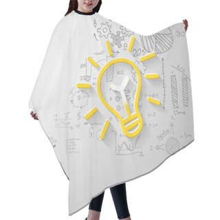 Personality  Idea Sign Silhouette Hair Cutting Cape