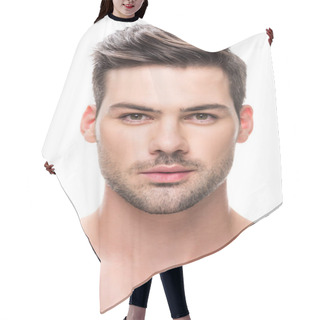 Personality  Handsome Young Man Hair Cutting Cape
