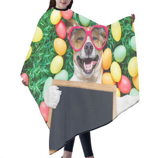 Personality  Easter Bunny Dog With Eggs Selfie Hair Cutting Cape
