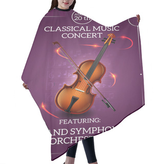 Personality  Classic Music Poster Hair Cutting Cape