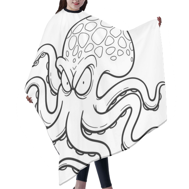 Personality  Octopus Hair Cutting Cape