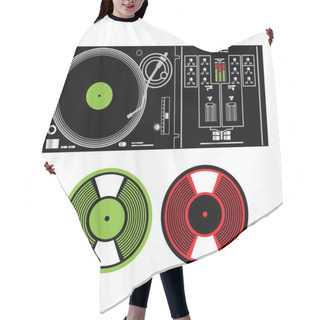 Personality  Laptop And Black Price Tags Hair Cutting Cape