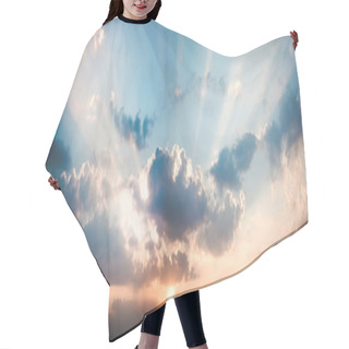 Personality  Panorama Landscape Of Sky With Clouds In The Twilight Hair Cutting Cape