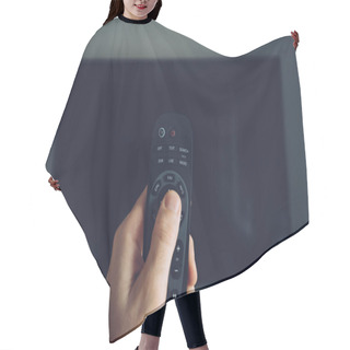 Personality  Male Hand With TV Remote Controller Hair Cutting Cape