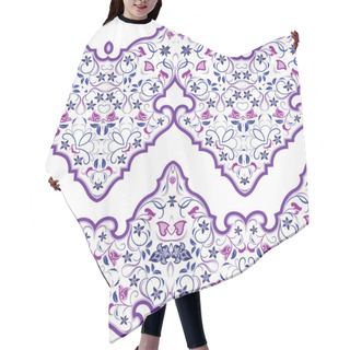 Personality  Seamless Arabic Patterns For Border. Hair Cutting Cape