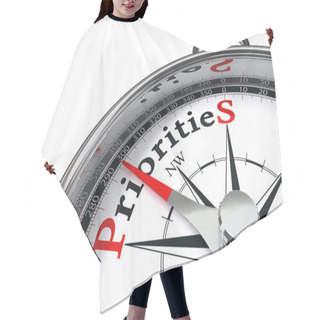 Personality  Priorities Concept Compass Hair Cutting Cape