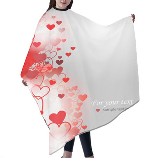 Personality  Valentines Day Background - Vector Illustration Hair Cutting Cape