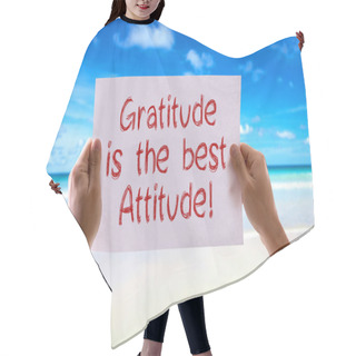 Personality  Gratitude Is The Best Attitude Card Hair Cutting Cape