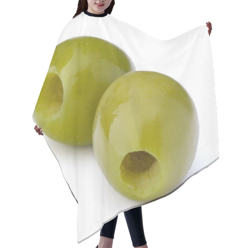 Personality  Green olives fruit hair cutting cape