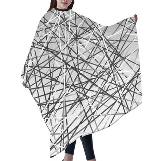 Personality  Chaotic Lines Texture Hair Cutting Cape