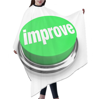 Personality  Improve - Green Button Hair Cutting Cape