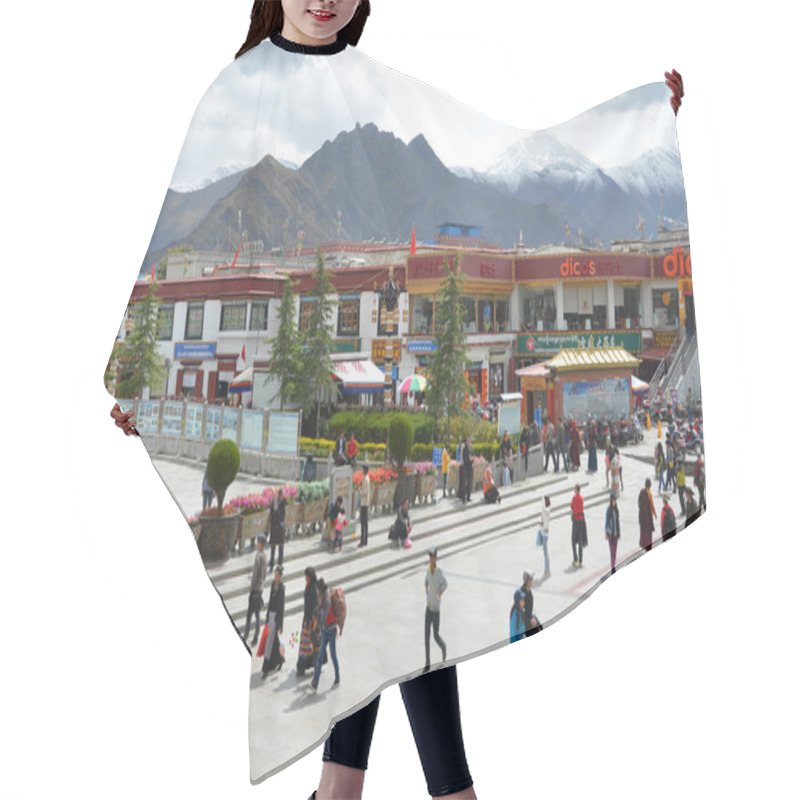 Personality  Ancient Square In Lhasa, Tibet Hair Cutting Cape