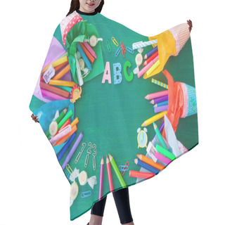Personality  Background For The First Day Of School Hair Cutting Cape