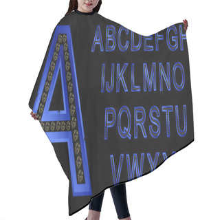 Personality  Golden Alphabet, Letters From A To Z Hair Cutting Cape