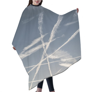 Personality  Traces Of Planes In The Sky Hair Cutting Cape