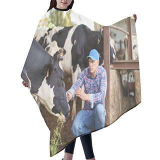 Personality  Happy Cowboy On Livestock Ranches Hair Cutting Cape