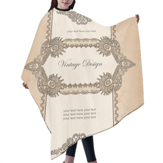 Personality  Vintage Frame Hair Cutting Cape