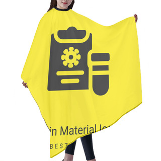 Personality  Blood Test Minimal Bright Yellow Material Icon Hair Cutting Cape