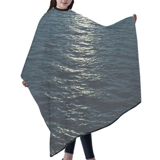 Personality  Beautiful Sea Surface With Moonlight Reflection Hair Cutting Cape