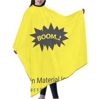 Personality  Boom Minimal Bright Yellow Material Icon Hair Cutting Cape
